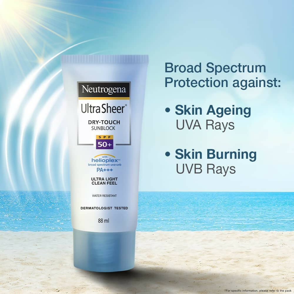 Neutrogena Ultra Sheer Sunscreen, SPF 50+