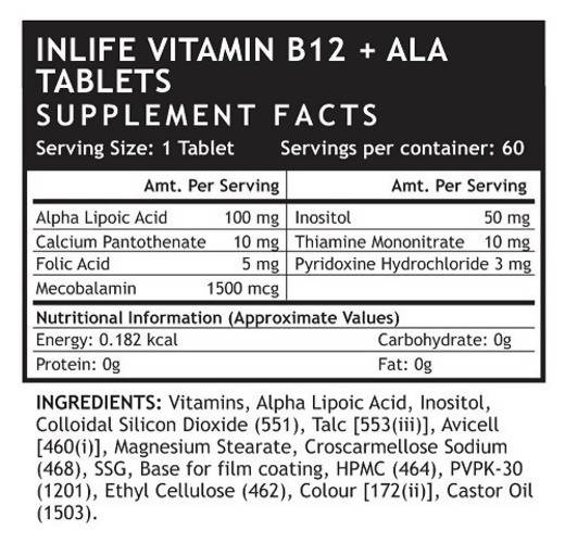 Inlife Vitamin B12 Tablets