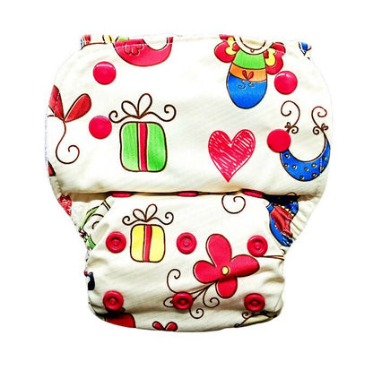 Kindermum Nano Aio Cloth Diaper With 2 Organic Cotton Inserts- Baby Doodle For Kids
