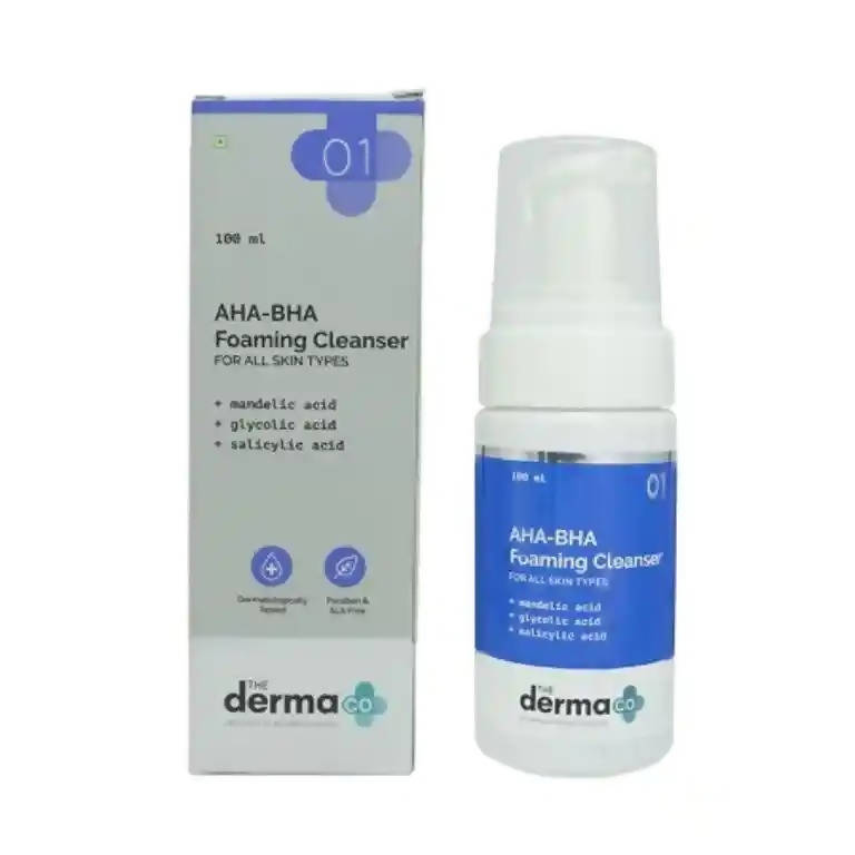 The Derma Co 3% AHA-BHA Foaming Face Wash