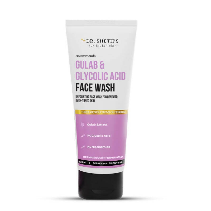 Dr. Sheth's Gulab & Glycolic Acid Face Wash - BUDNE