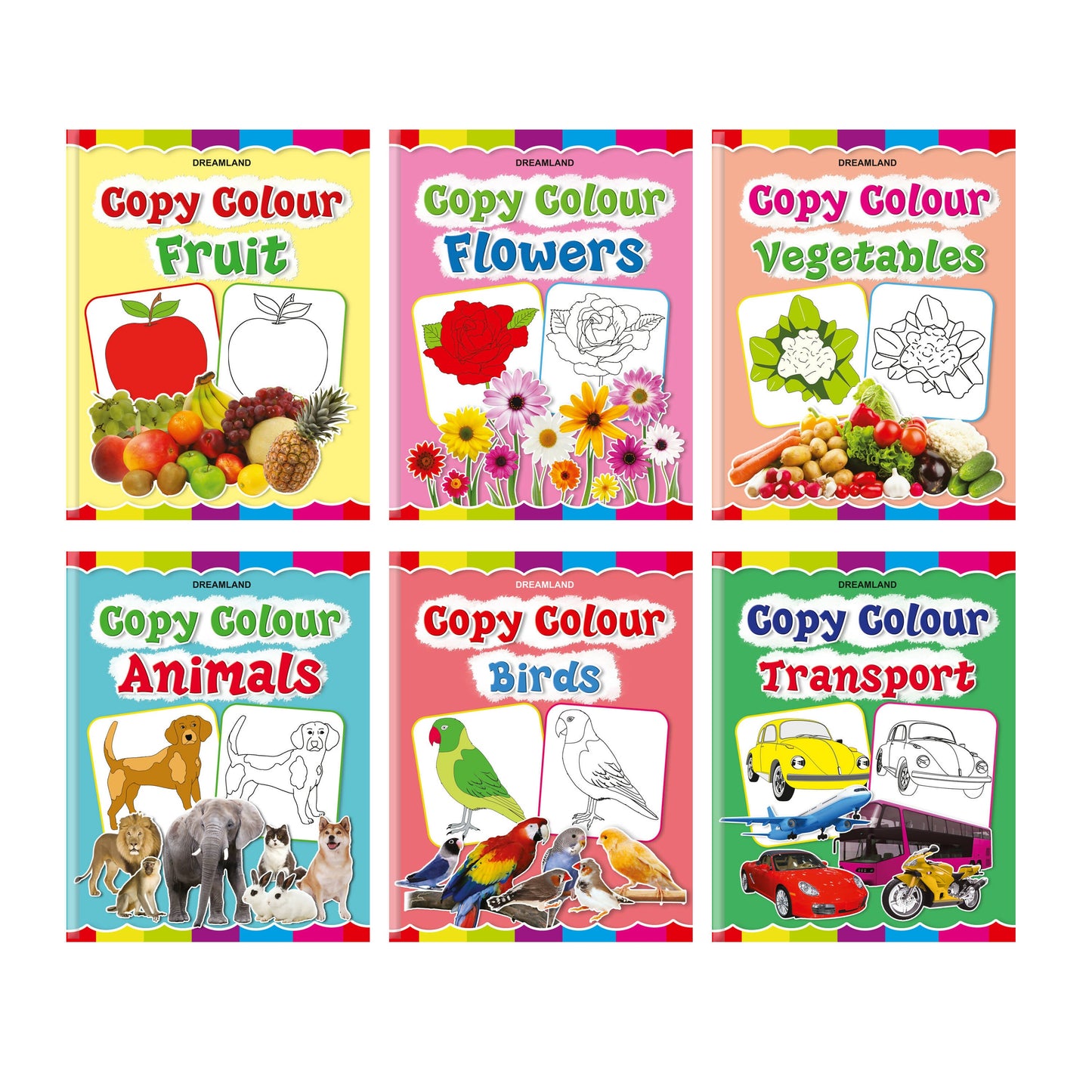 Dreamland Copy Colour Book - 1 to 6 (Pack)