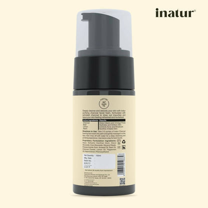 Inatur Charcoal Foaming Face Wash