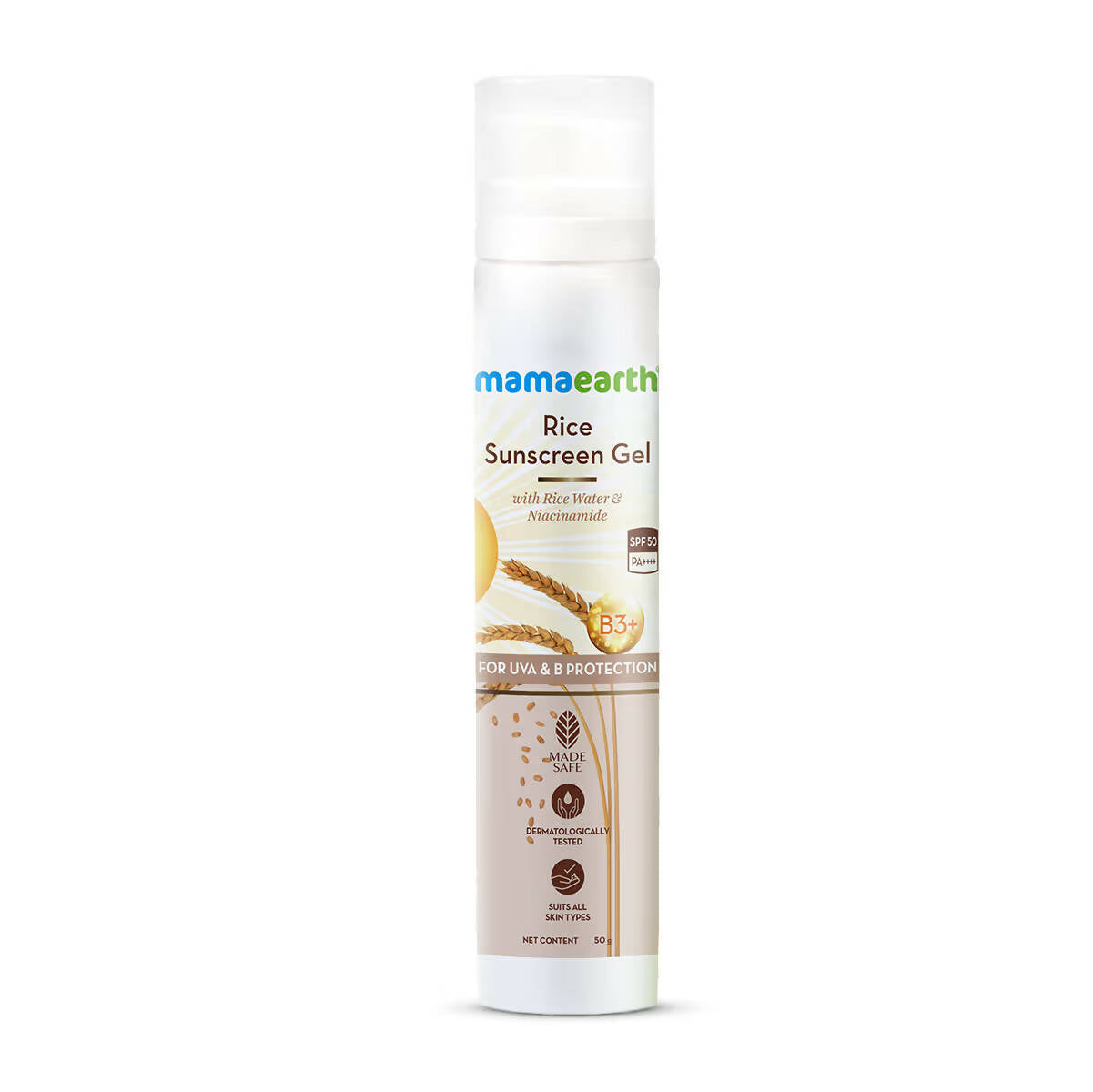 Mamaearth Rice Sunscreen Gel SPF 50 -  USA 