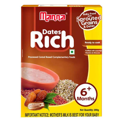 Manna Dates Rich Baby Food With Sprouted Grains & Dates