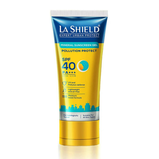 La Shield Mineral Sunscreen Gel For Pollution Protect - SPF 40 PA+++ - BUDNE