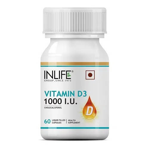 Inlife Vitamin D3 1000 IU Capsules