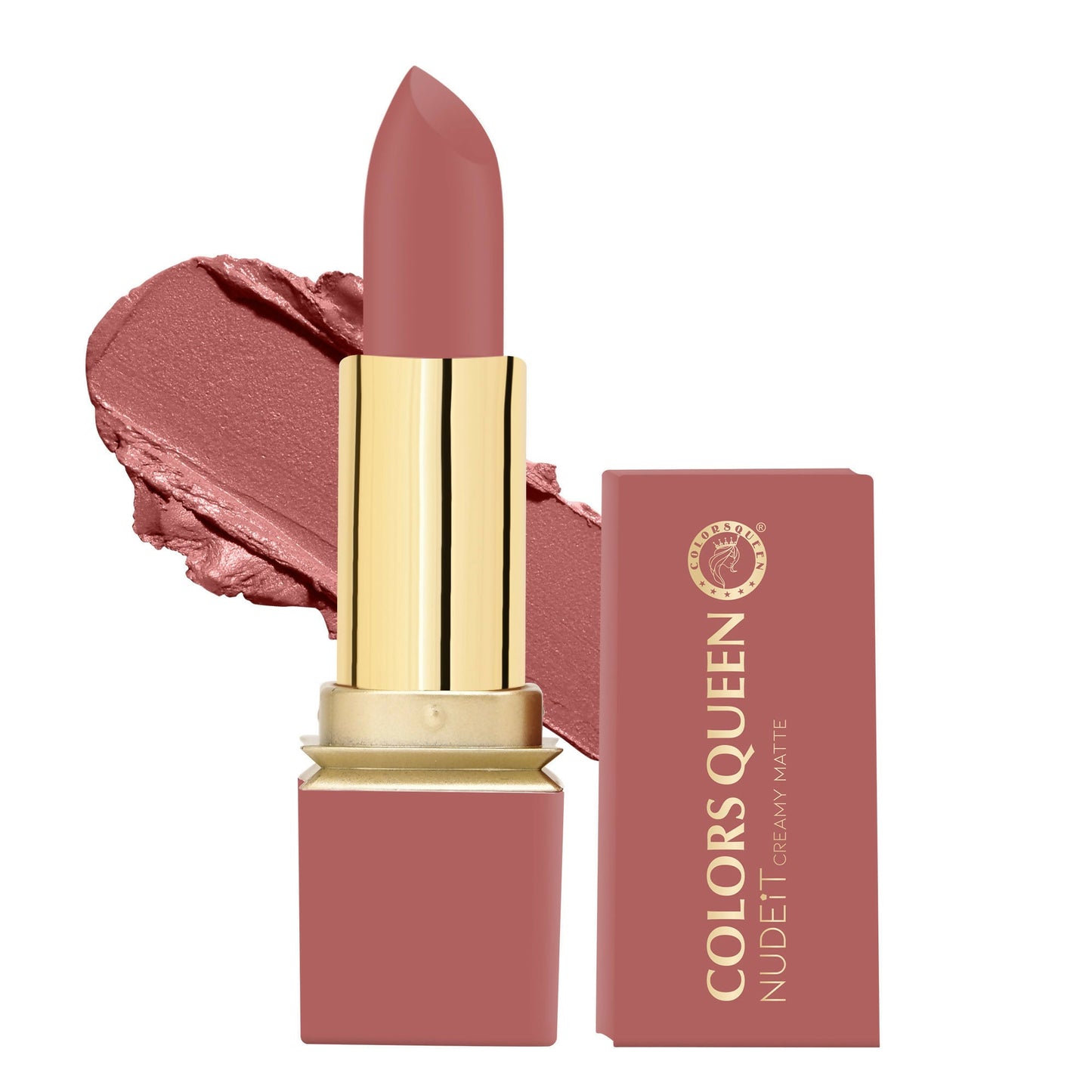 Colors Queen Nude It Creamy Matte Lipstick - Peach Petunia