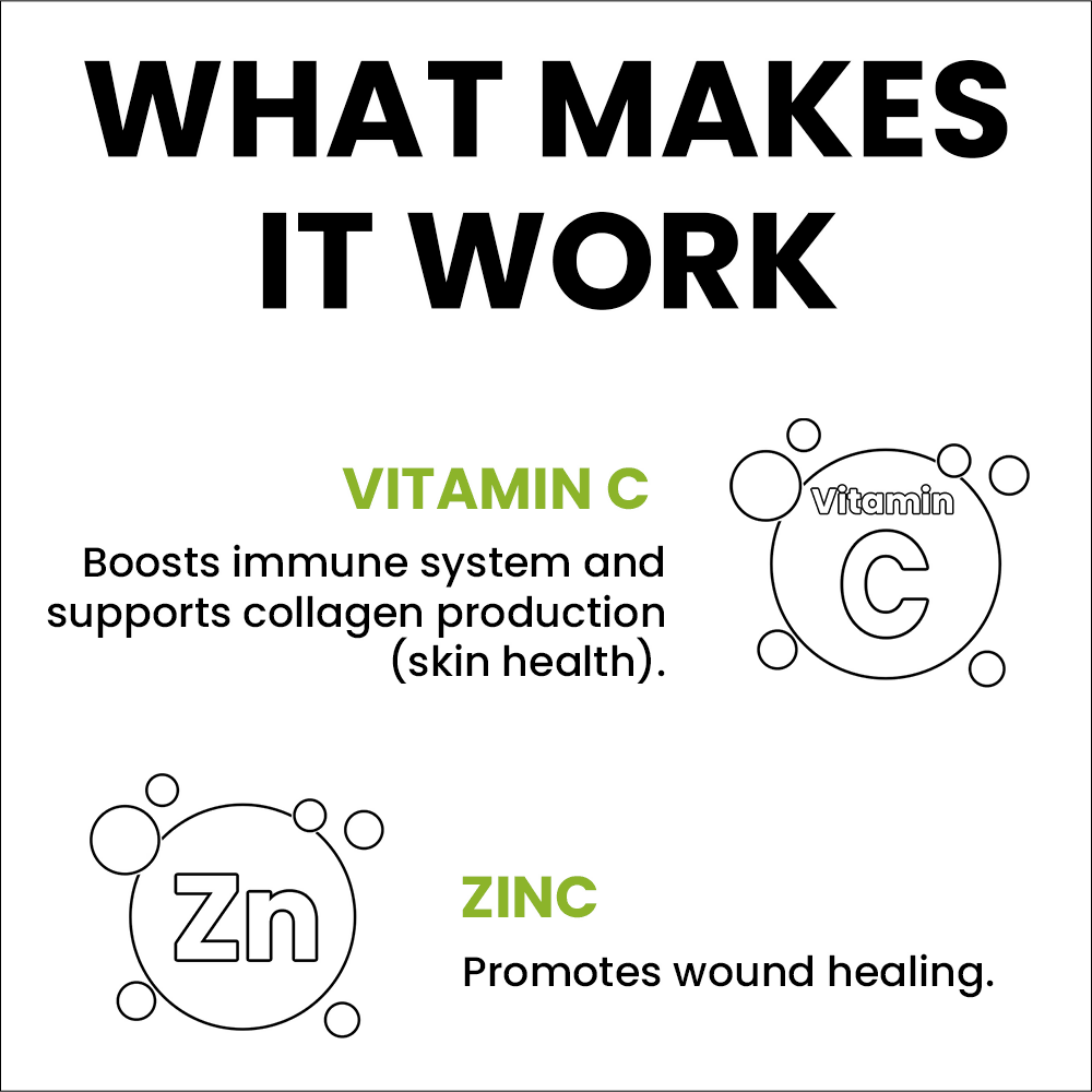 Sprowt Plant Based Vitamin C + Zinc Capsules