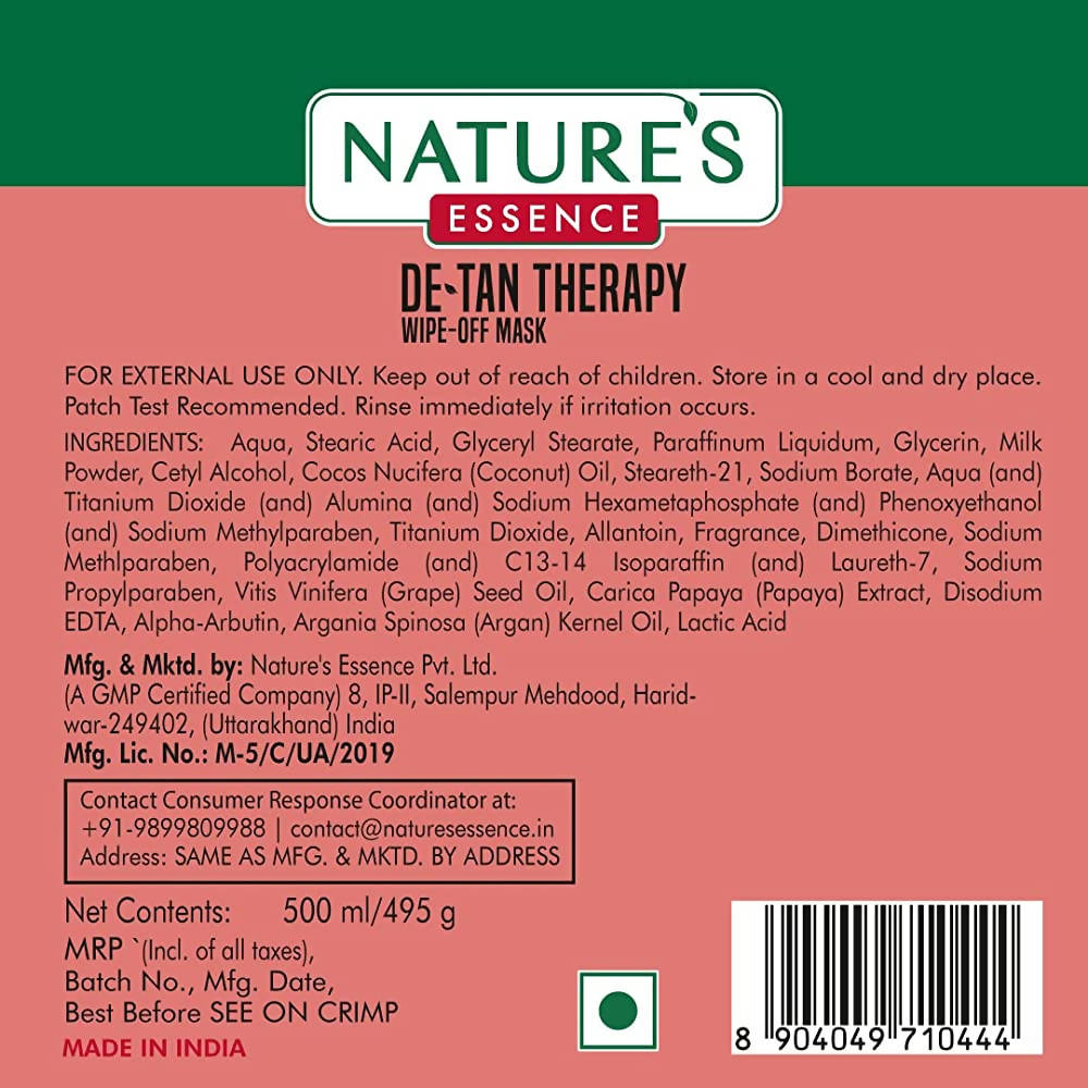 Nature's Essence Detan Therapy Wipe-Off Mask
