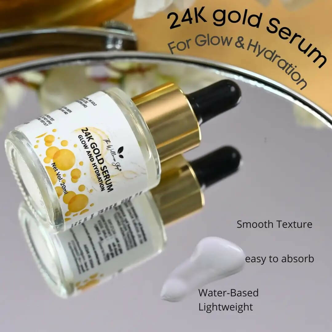 The Wellness Shop 24k Gold Serum for Glow and Hydration