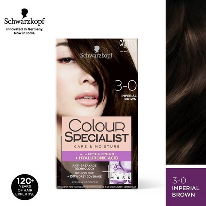 Schwarzkopf Colour Specialist Permanent Hair Colour - 3.0 Imperial Brown