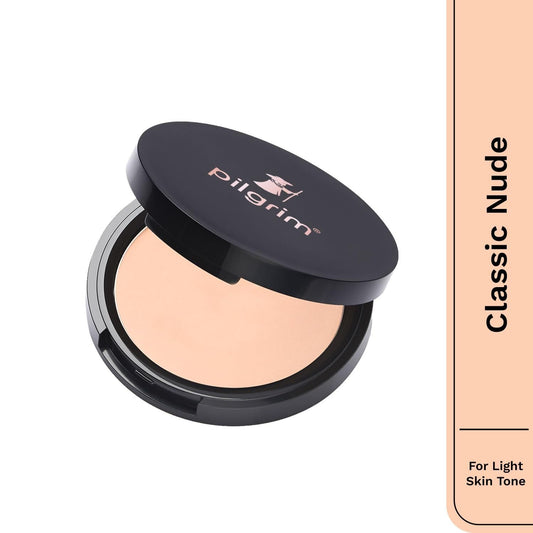 Pilgrim Classic Nude Matte Finish Compact Powder Absorbs Oil, Conceals & Gives Radiant Skin
