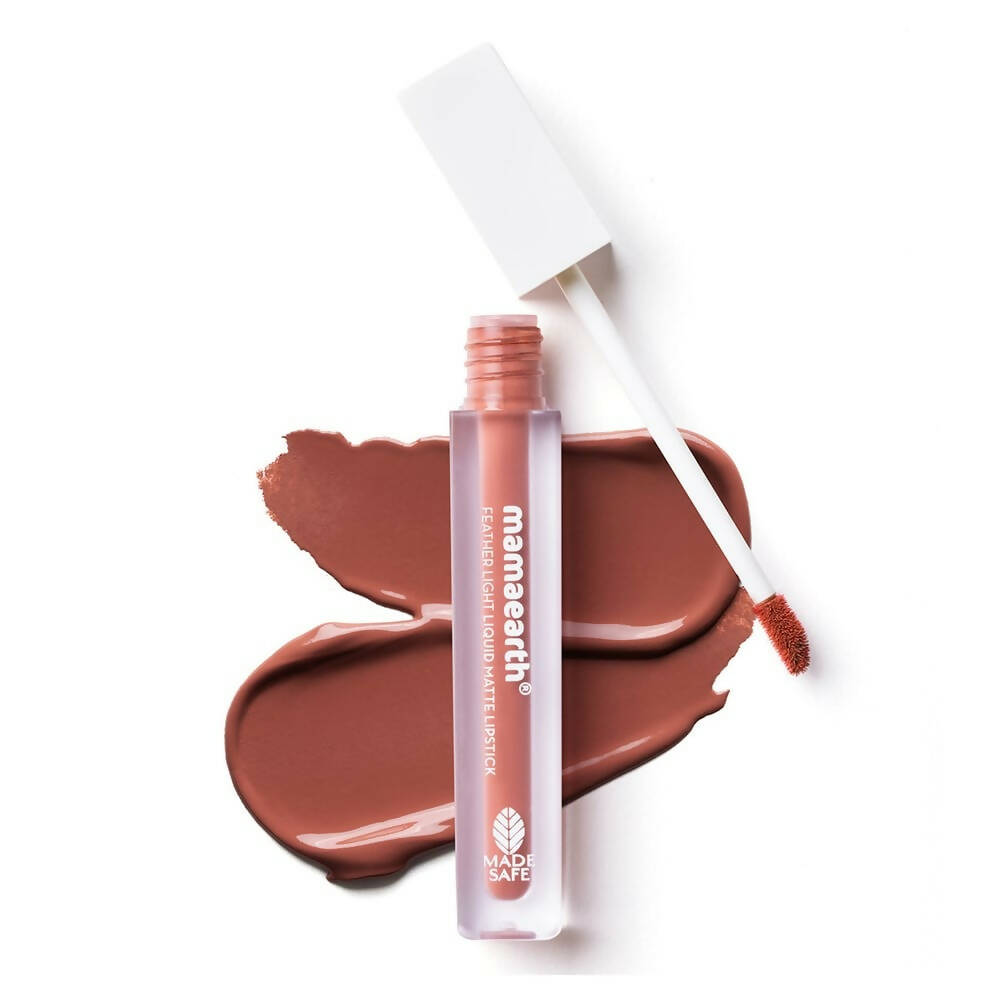 Mamaearth Feather Light Liquid Matte Lipstick - Nude Brown