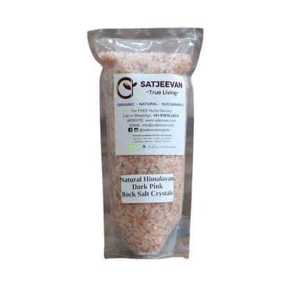 Satjeevan Natural Pink Himalayan Rock Salt Crystals