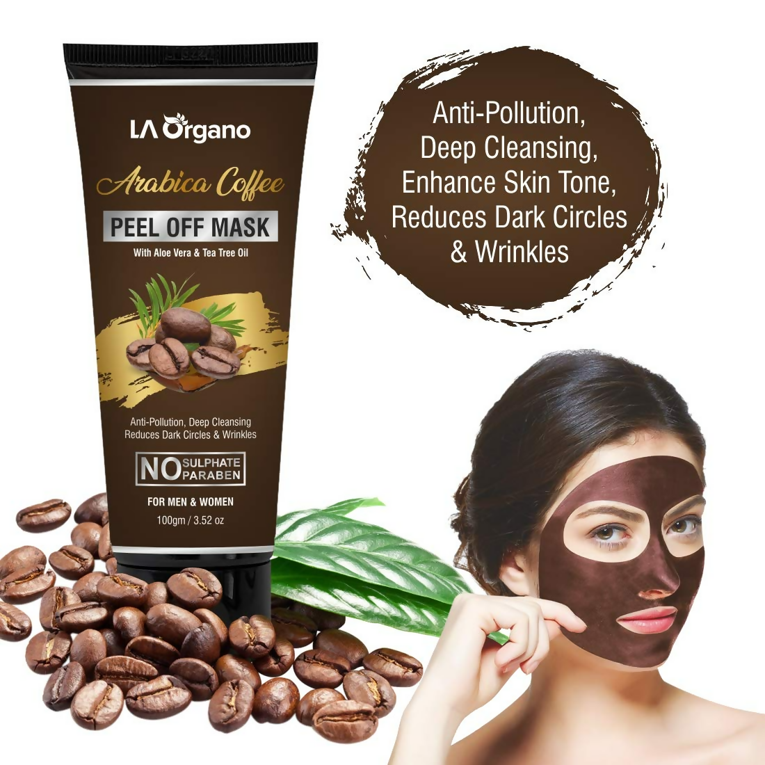 LA Organo Arabica Coffee Peel Off Mask