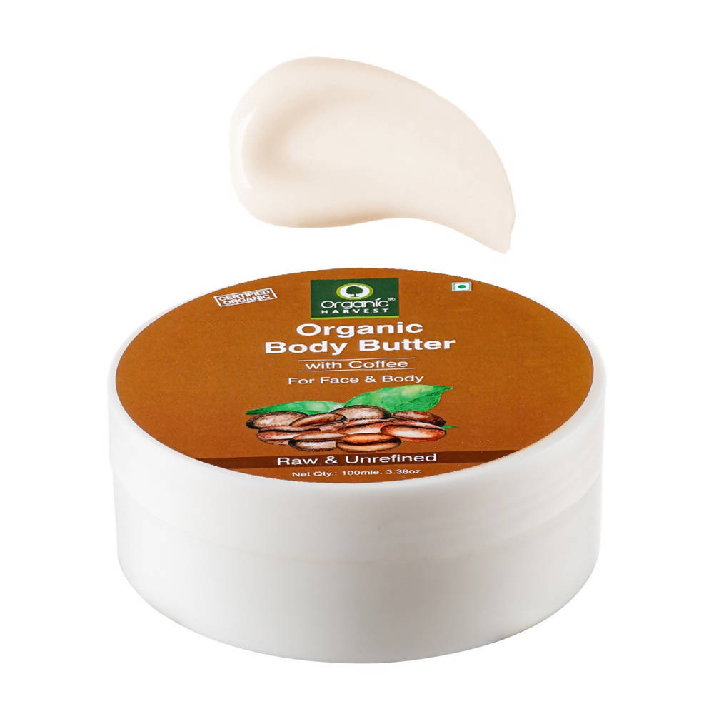 Organic Harvest Organic Body Butter With Coffee For Face & Body