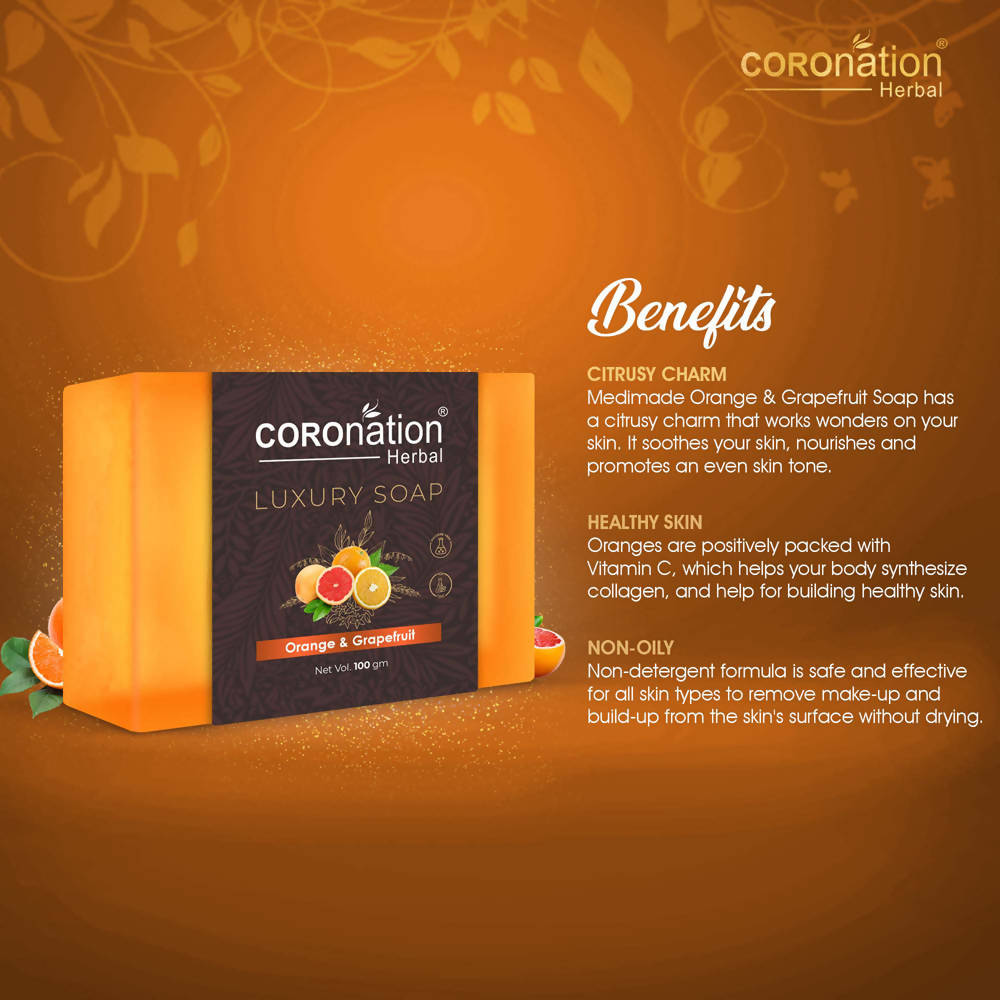 Coronation Herbal Orange & Grapefruit Luxury Soap