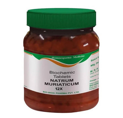 Bio India Homeopathy Natrum Muriaticum Biochemic Tablets