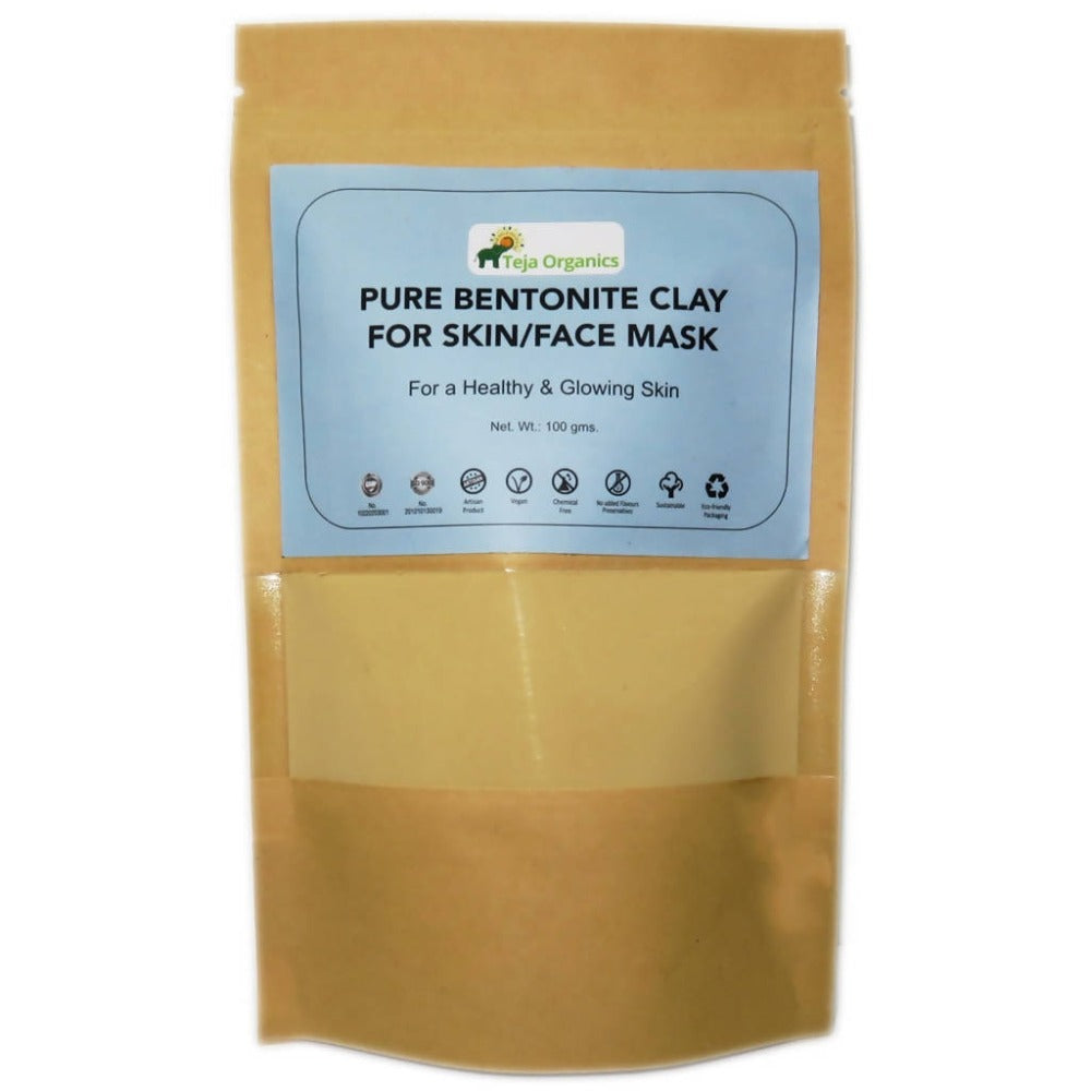 Teja Organics Pure Bentonite Clay For Skin And Face Mask