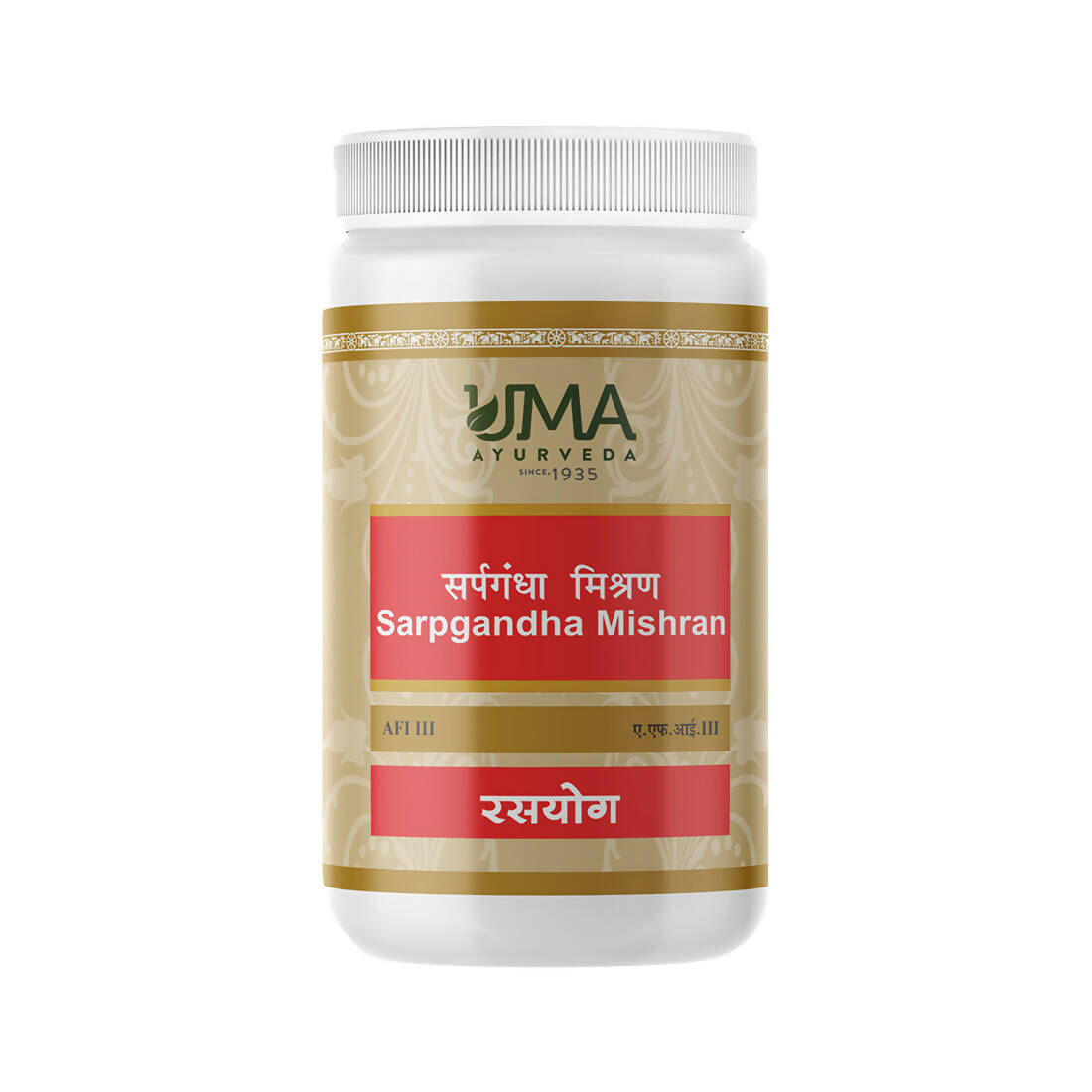 Uma Ayurveda Sarpgandha Mishran Tablets - BUDEN