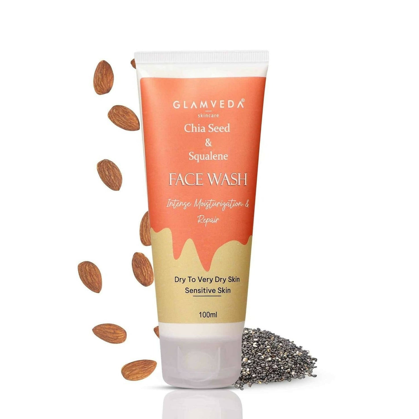 Glamveda Chia Seeds & Squalene Nourishing Face Wash