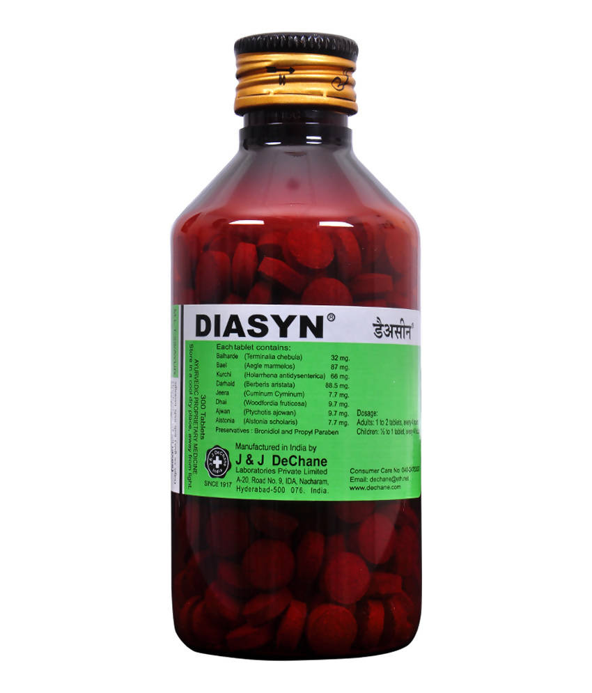 J & J Dechane Ayurvedic Diasyn Tablets