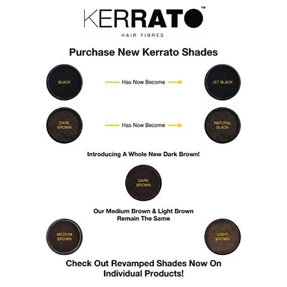 Kerrato Hair Fibres For Thinning Hair (Natural Black)