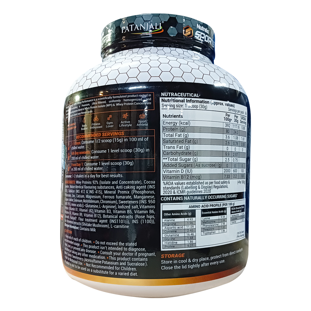 Patanjali Nutrela 100% Whey Performance Powder