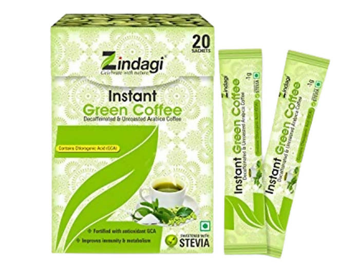 Zindagi Instant Green Coffee Powder Sachets -  buy in usa 