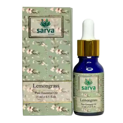 Sarva by Anadi Lemongrass Pure Essential Oil - usa canada australia
