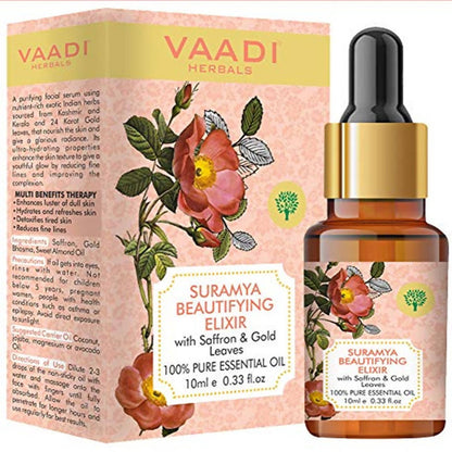 Vaadi Herbals Suramya Beautifying Elixr With Saffron Gold Leaves