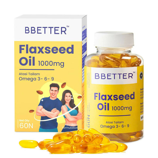 BBETTER Omega 3 6 9 Flaxseed Oil Capsules -  usa australia canada 