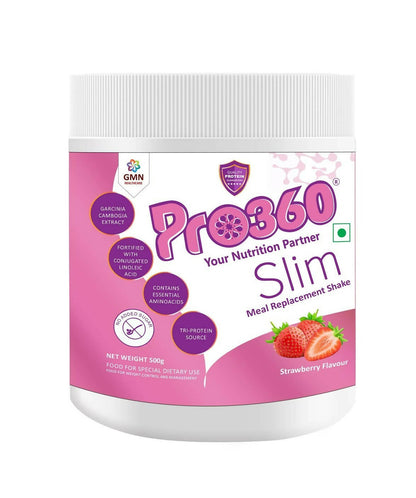 Pro360 Slim Weight Management Meal Replacement Protein Shake (Strawberry Flavour)