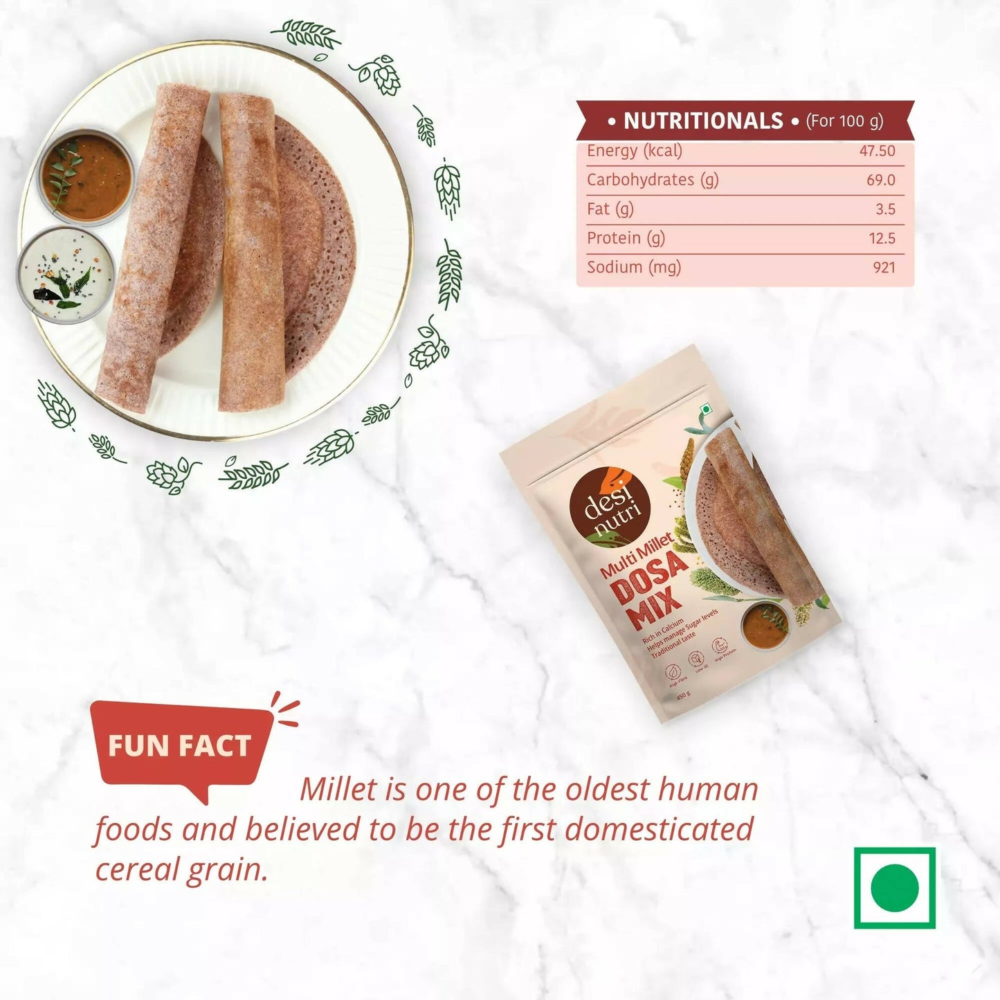 Desi Nutri Multi Millet Dosa Mix