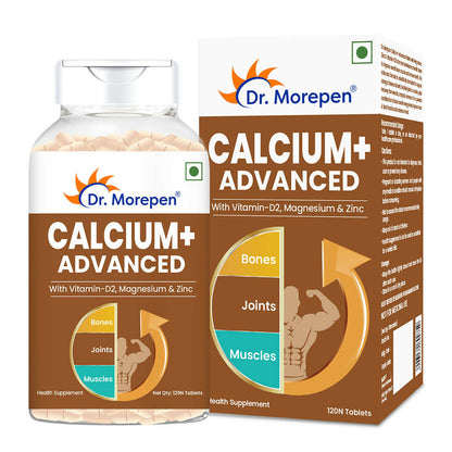 Dr. Morepen Calcium+ Advanced Tablets with Vitamin - D2, Magnesium & Zinc