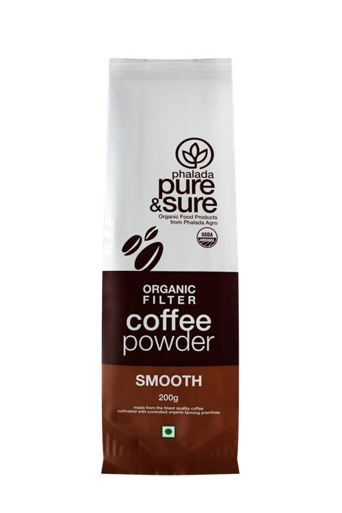 Pure & Sure Organic Filter Coffee Powder - Smooth - 200GM