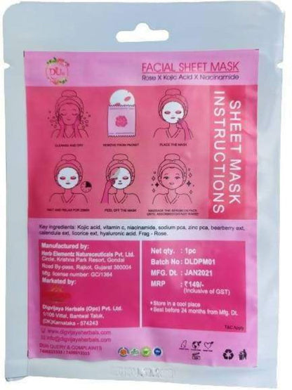 Duh Facial Sheet Mask De Pigmentation