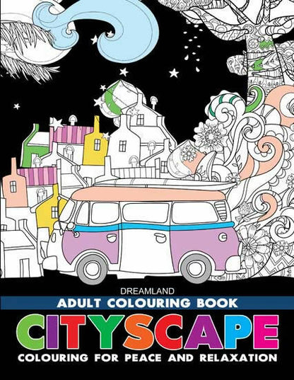 Dreamland Cityscape- Colouring Book for Adults -  buy in usa 