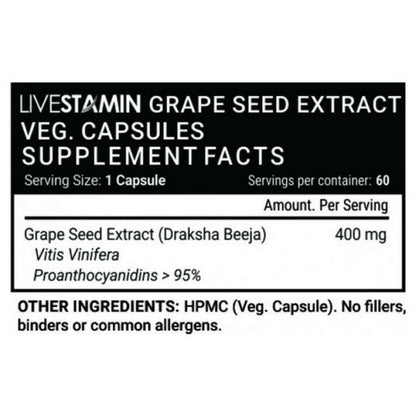 Livestamin Grape Seed Extract Capsules