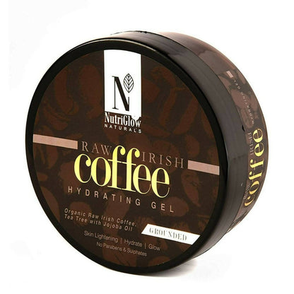 NutriGlow NATURAL'S Coffee Hydrating Gel, Organic Raw Irish Coffee With Tea Tree With Jojoba Oil