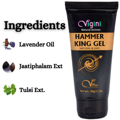 Vigini Natural Actives Hammer King Gel for Men