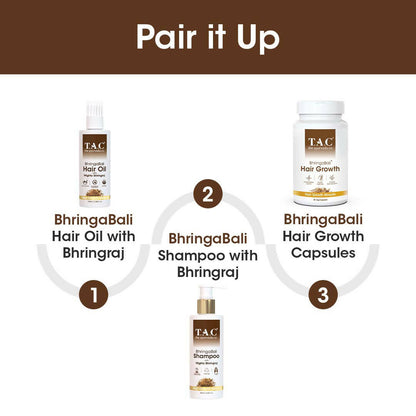 TAC - The Ayurveda Co. BhringaBali Hair Growth Veg Capsules