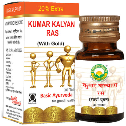 Basic Ayurveda Kumar Kalyan Ras (with Gold) 30 Tablet