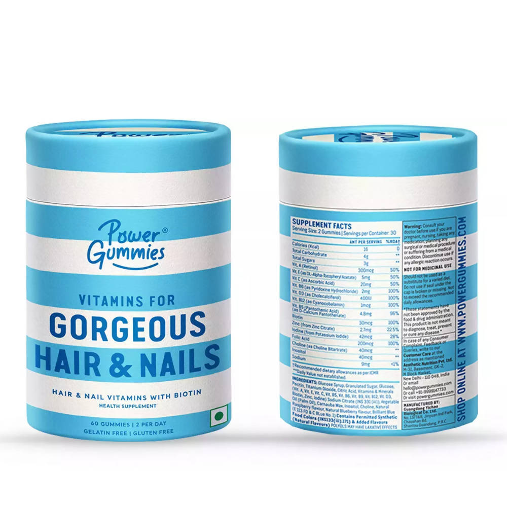 Power Gummies Vitamins For Gorgeous Hair & Nails