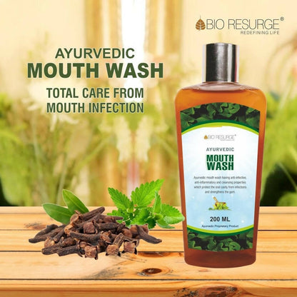 Bio Resurge Life Antibacterial Ayurvedic Mouthwash