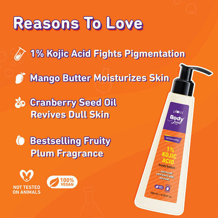 Plum BodyLovin Active-witty 1% Kojic Acid Body Lotion