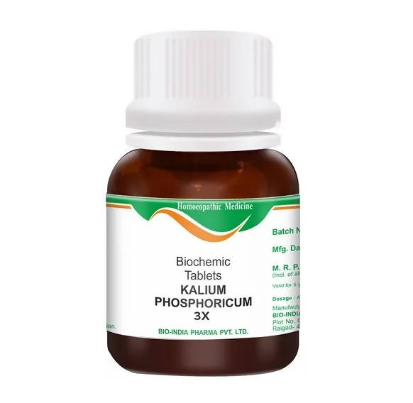 Bio India Homeopathy Kalium Phosphoricum Biochemic Tablets