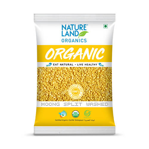Nature Land Organics Moong Split Washed - 1KG