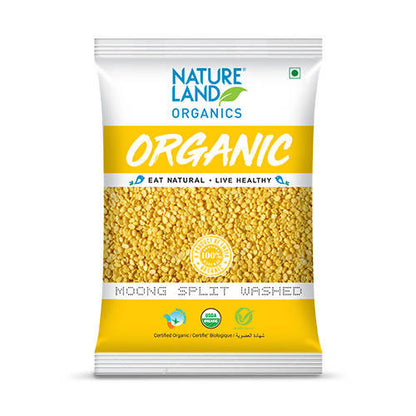 Nature Land Organics Moong Split Washed -  USA, Australia, Canada 